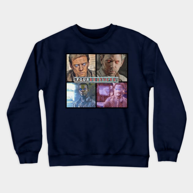 Four Brothers Crewneck Sweatshirt by Erik Morningstar 